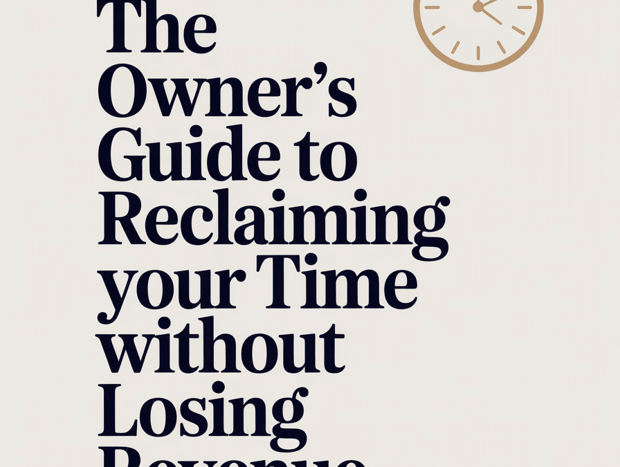 The Owner’s Guide to Reclaiming Your Time Without Losing Revenue