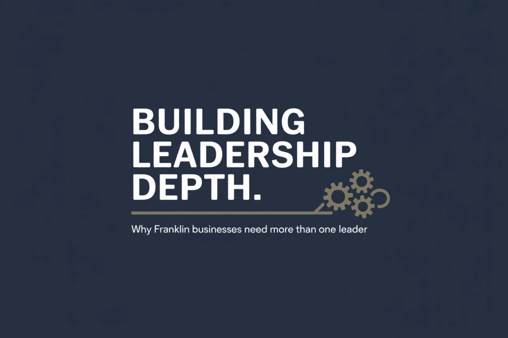 Graphic, Building Leadership Depth with Gears